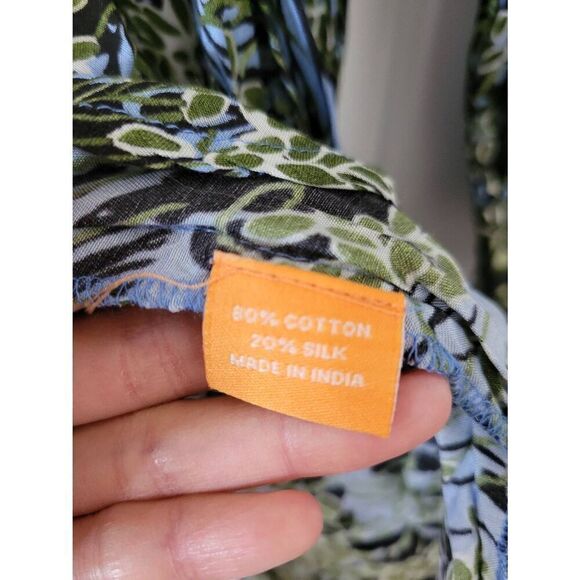 Tuckernuck Oliphant V-NECK MINI DRESS- EDEN BLUE S - Picture 10 of 11